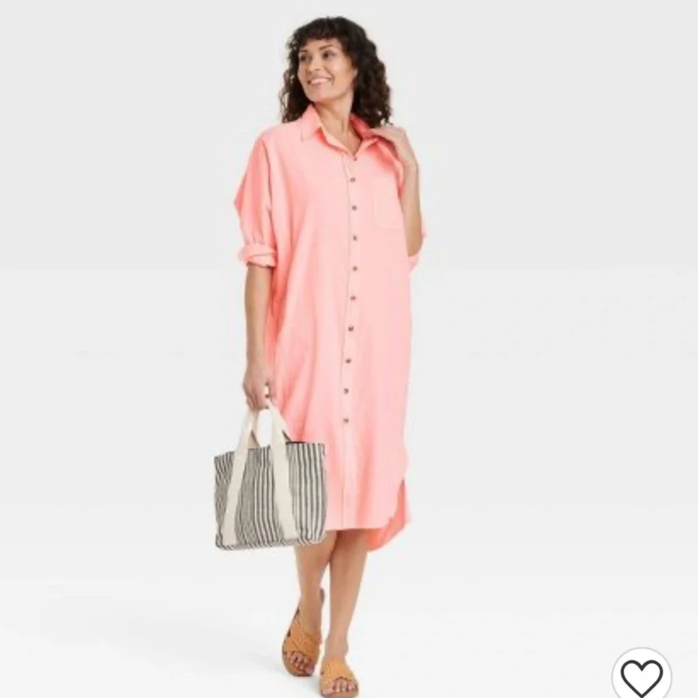 Long Sleeve Button-Down Shirtdress - Universal Thread™ - Picture 3 of 6